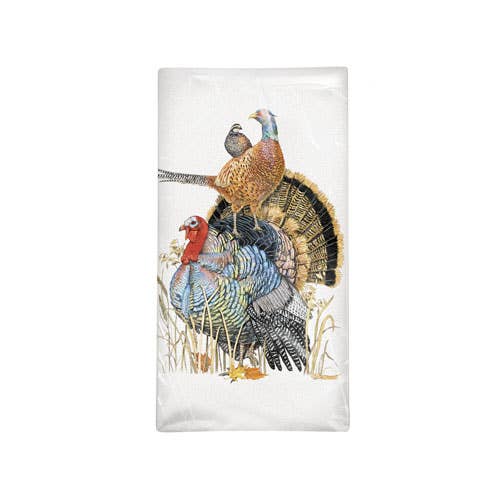 Mary Lake-Thompson Ltd. - Wholesale Tea Towel - Stacked Turkey Bird Bagged Towel0