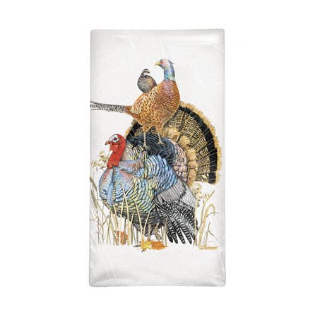 Mary Lake-Thompson Ltd. - Wholesale Tea Towel - Stacked Turkey Bird Bagged Towel0