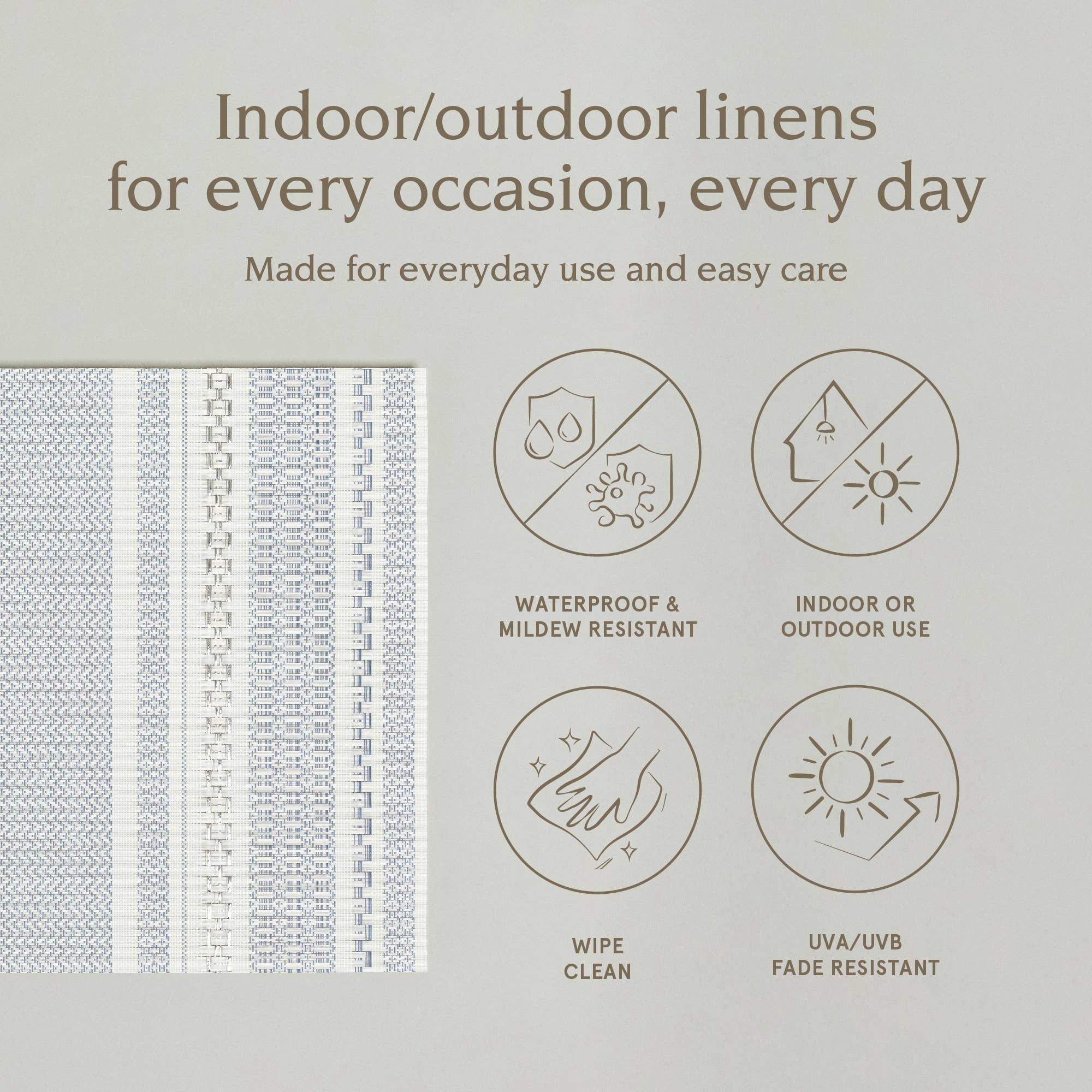 over&back - Wholesale Placemat - Reversible Woven Placemats – Set of 41