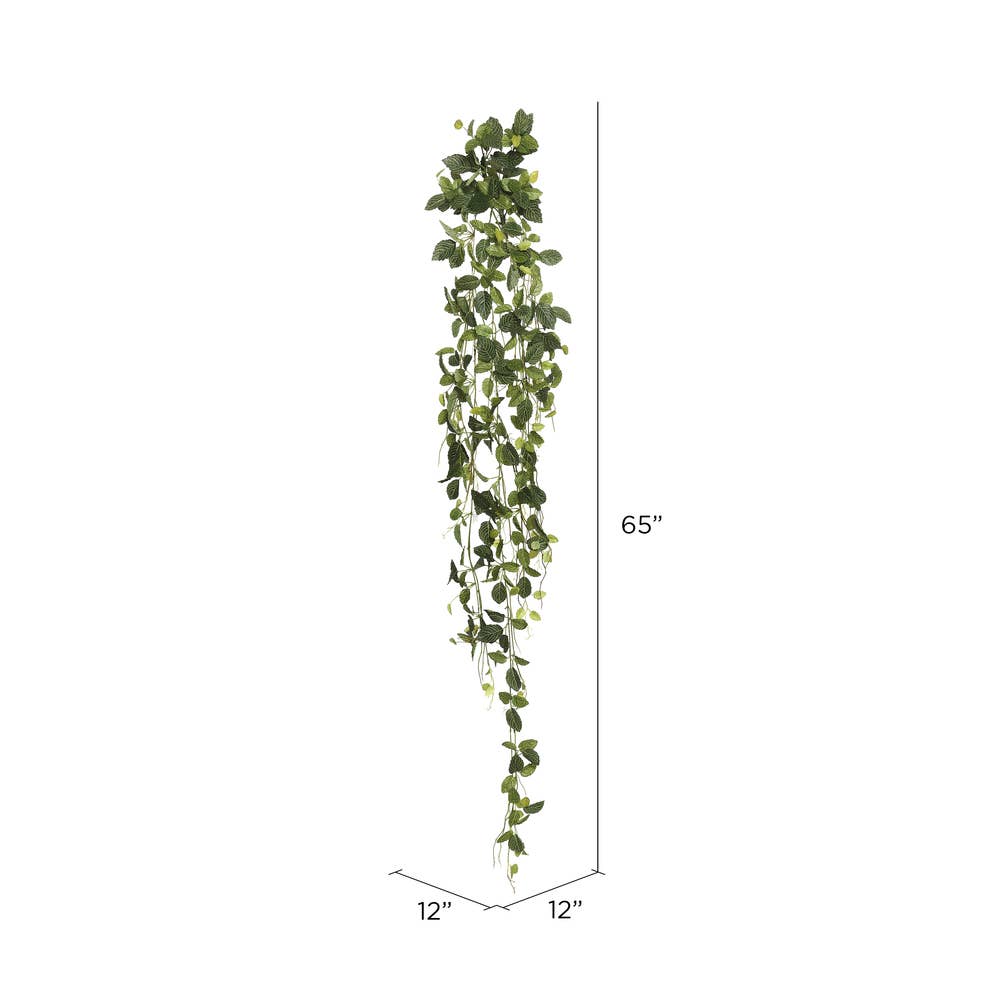 Green Vickerman 65" Fittonia Hanging Bush W/374 Leaves.-Gre for wholesale on Faire2