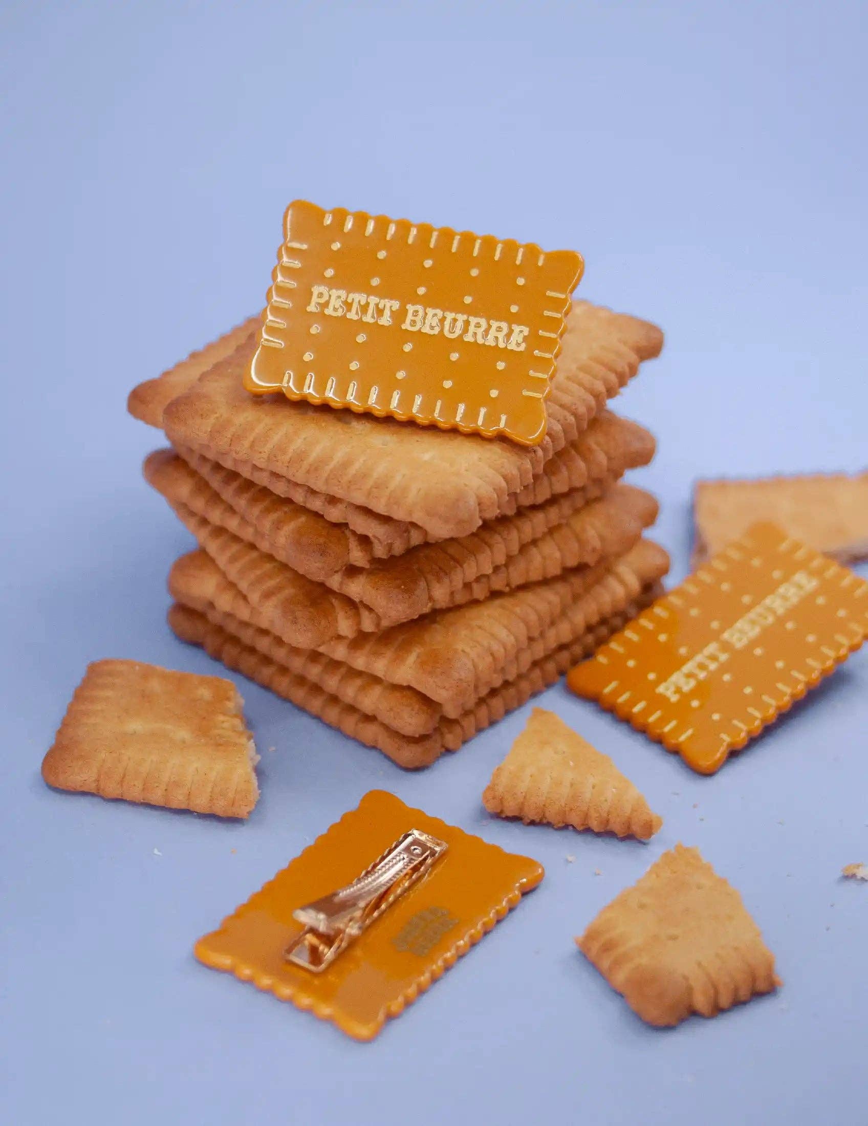 Joanna Behar - Wholesale Hair Clip - Women's - Petit Beurre french biscuit barrette alligator clip1