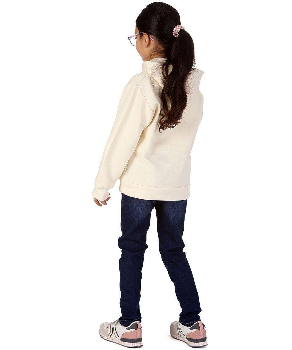 Trendy Toggs Kids Plain Overhead Cream Hoodie for wholesale on Faire4