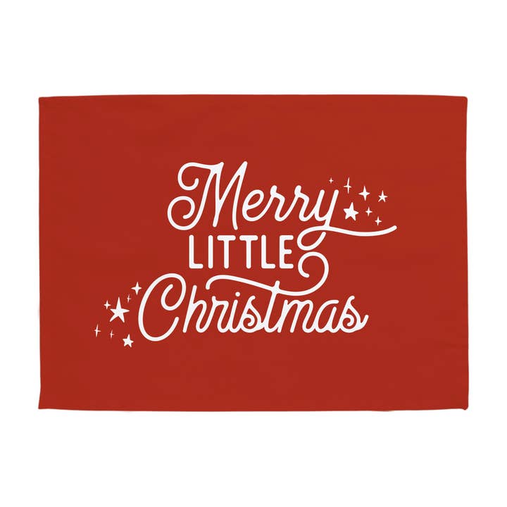 {Vintage Red} Merry Little Christmas Banner for wholesale by Hunny Prints