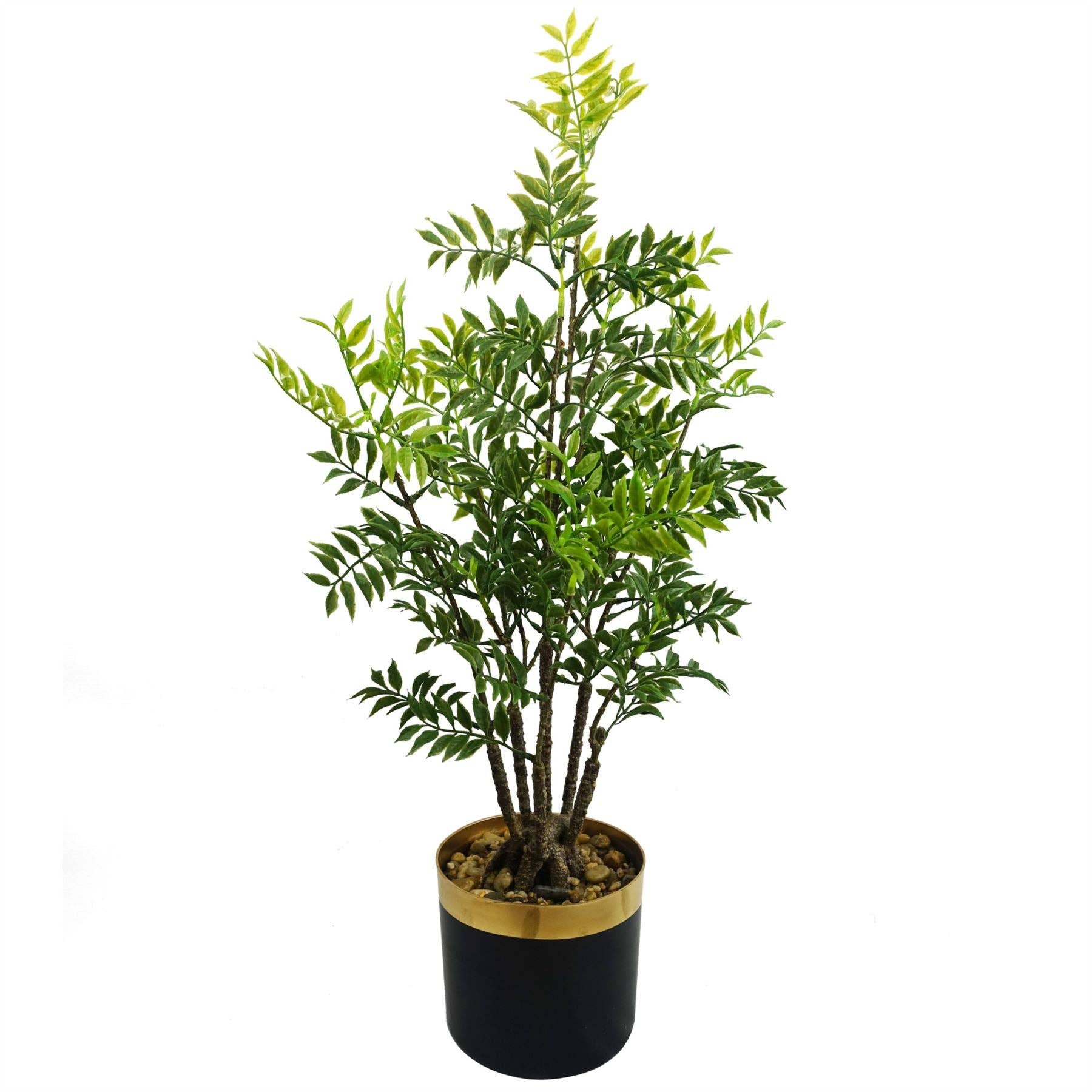 Leaf Design UK LTD - Vendita all'ingrosso Piante artificiali - Albero di Ficus Bonsai Nandina Artificiale da 60 cm Design Foglia4