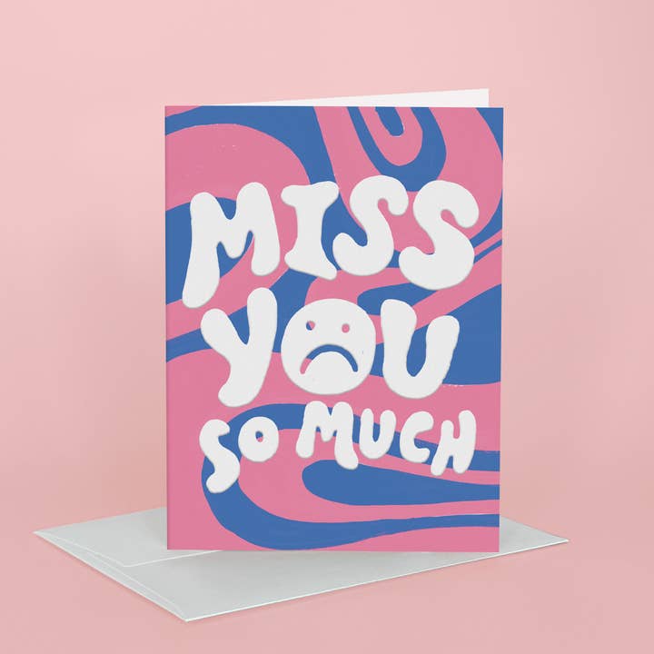 Idlewild Co. – wholesale Vardagliga hälsningskort – Vågig Saknar Dig Hälsningskort