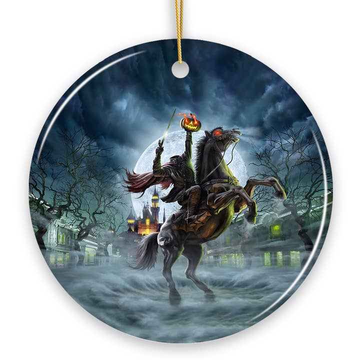 The Headless Horseman Spooky Halloween Ornament for wholesale by OrnamentallyYou