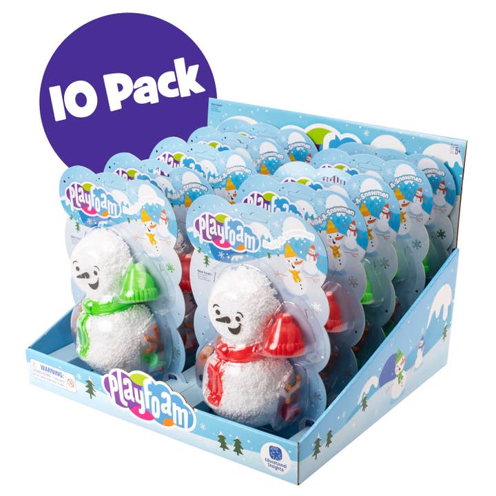 Learning Resources - Wholesale Toy Set - Kids - Playfoam® Build-A-Snowman Counter Display (10 units)