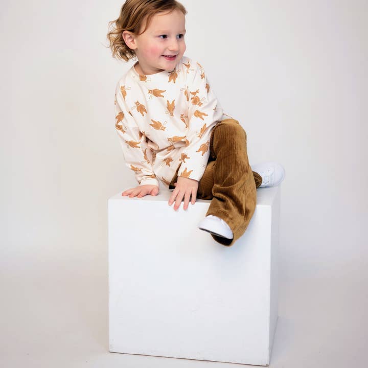 ntrl co. - Wholesale T-Shirt - Kids - Bear-y Cute Long Sleeve Tee  | Gender-Neutral | Fall2