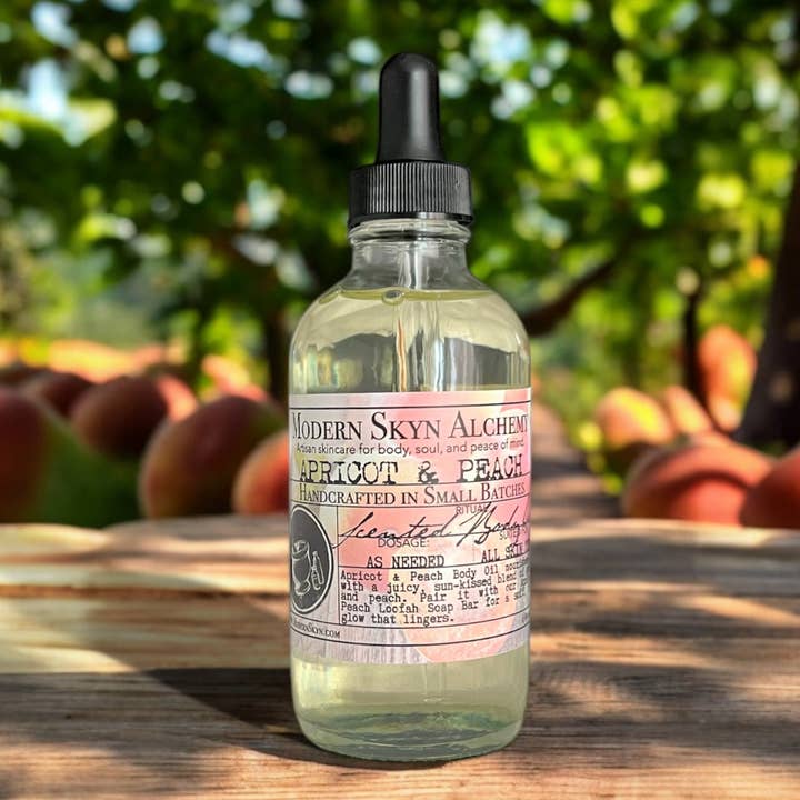 Modern Skyn Alchemy LLC. – Engroshandel Bad/Kropsolie – Abrikos & Fersken Kropsolie1