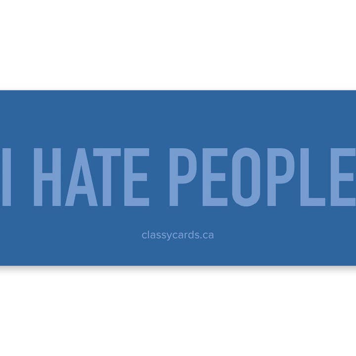 Ik haat mensen, automagneet voor wholesale door Classy Cards Creative
