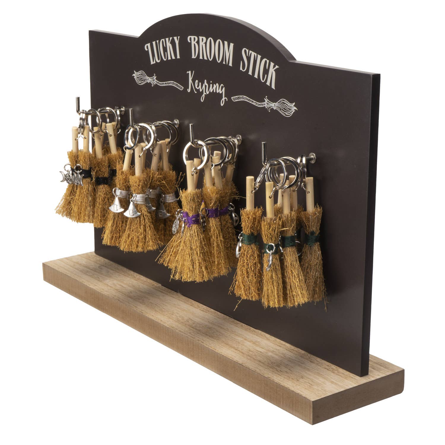 Pacific Trading – wholesale Keychain – Women's – Lucky Broomstick 24PC Keyrings Halloween Decor5