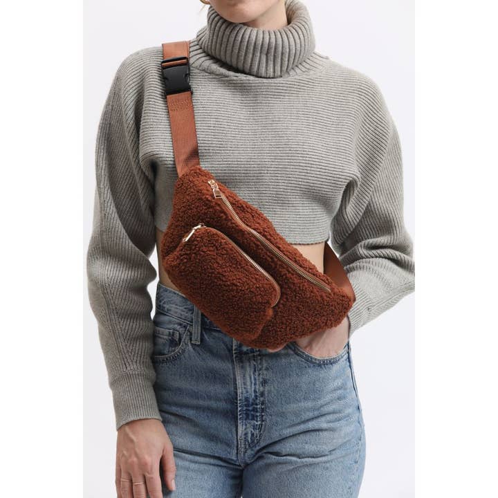 Moda Luxe - Wholesale Belt Bag - Women's - Orson Sherpa Shearling Belt Bag23