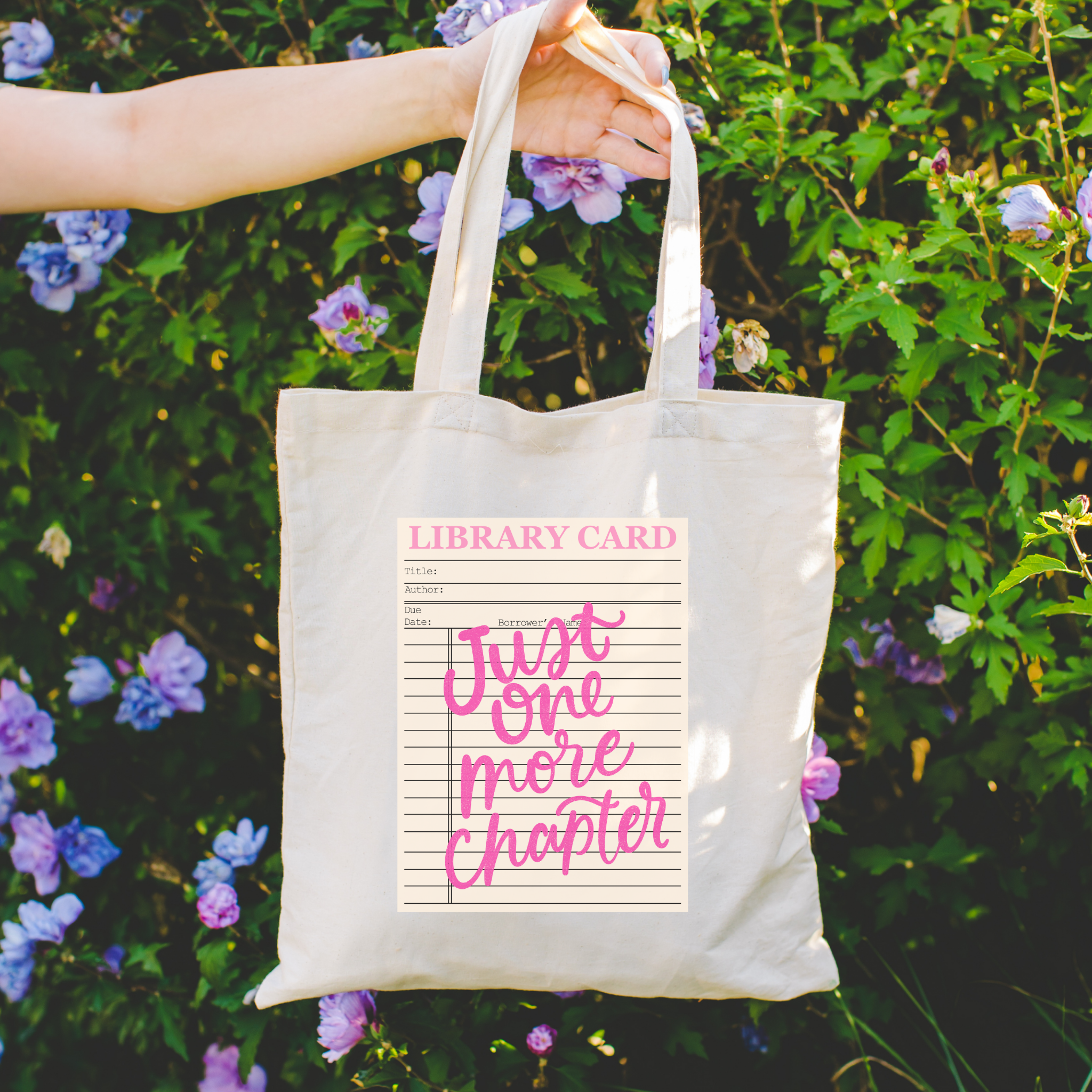 Literari Goods, Co | Book Themed Candles + Gifts - Wholesale Tote Bag - Women's - Tote Bag Bookstore | Reader Gift | Just One More Chapter2