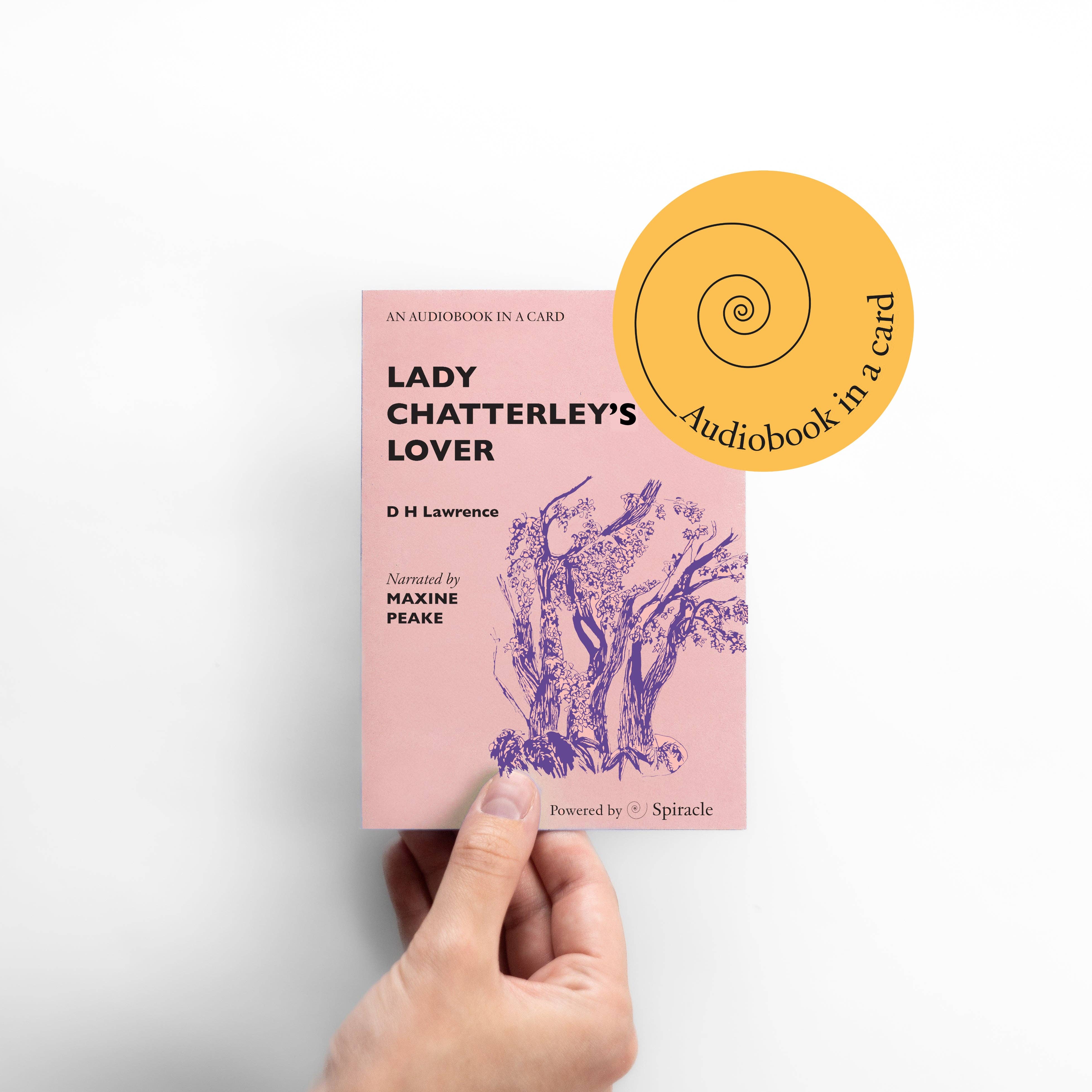Spiracle Audiobooks – Cartão de saudação diária por atacado – Audiolivro em Cartão: O Amante de Lady Chatterley de D H Lawrence9