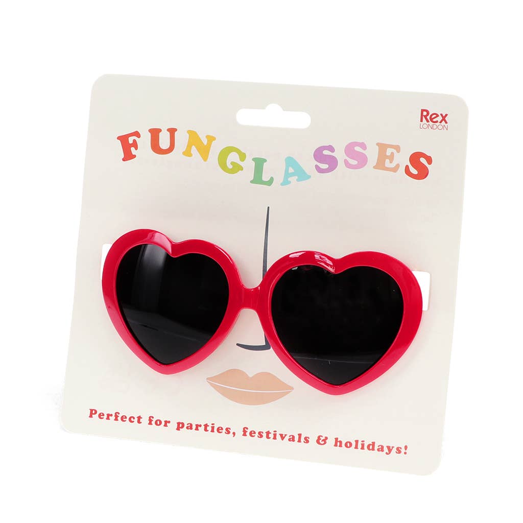 Rex B2B - UK – wholesale Sunglasses – Unisex – Funglasses - Red heart sunglasses1