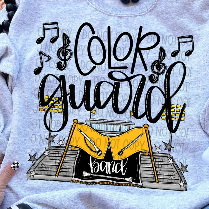 Color Guard DTF Transfer for wholesale by 403 Designs