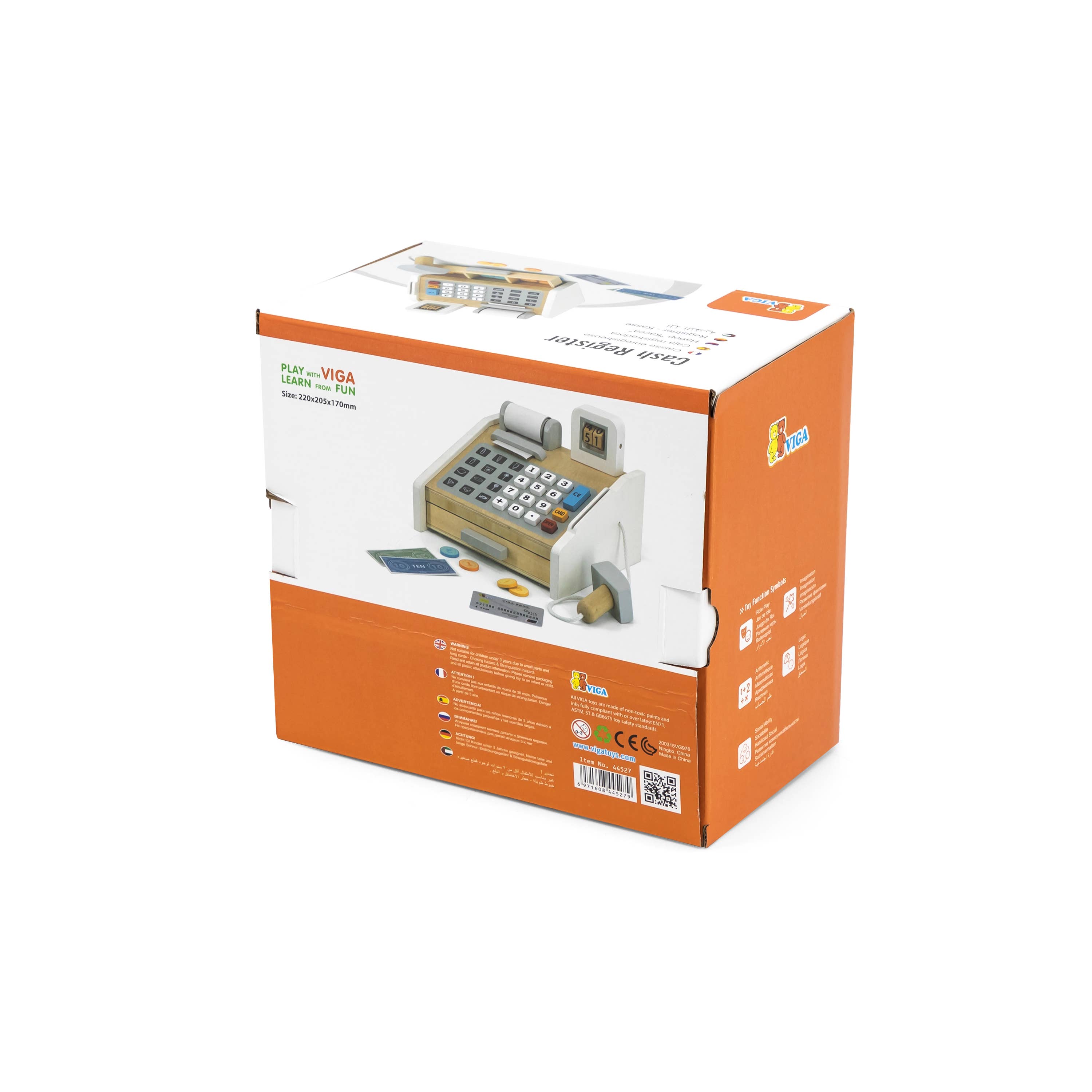 Trade Toys Limited – Großhandel Holzspielzeug – Kinder – Viga Holzkasse mit Zubehör8