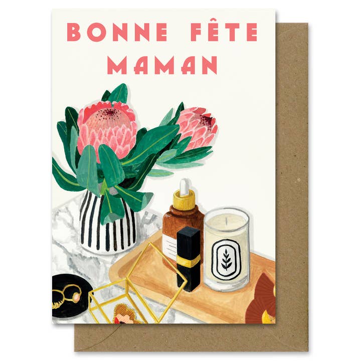 MÉLANIE VOITURIEZ - Wholesale Mother's Day Card - Happy Birthday Mom Boudoir Card