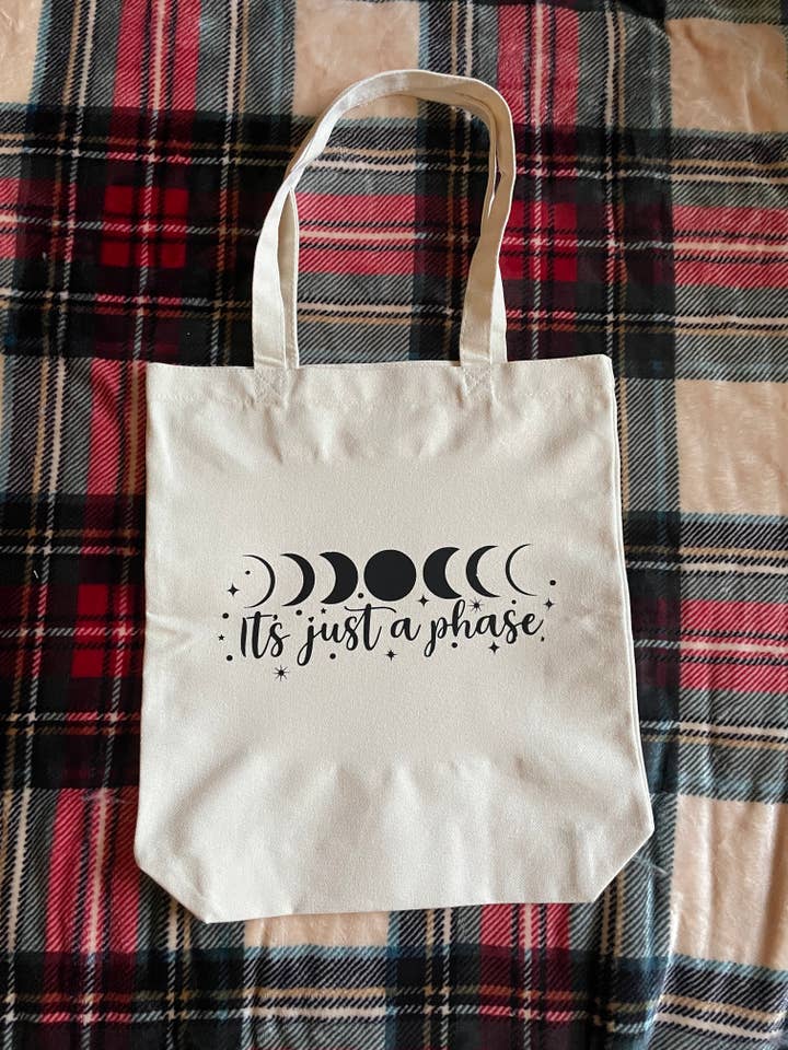 È solo una fase, borsa in tela, borsa per la spesa riutilizzabile per la vendita all'ingrosso da parte di Jeanne Mari & Co