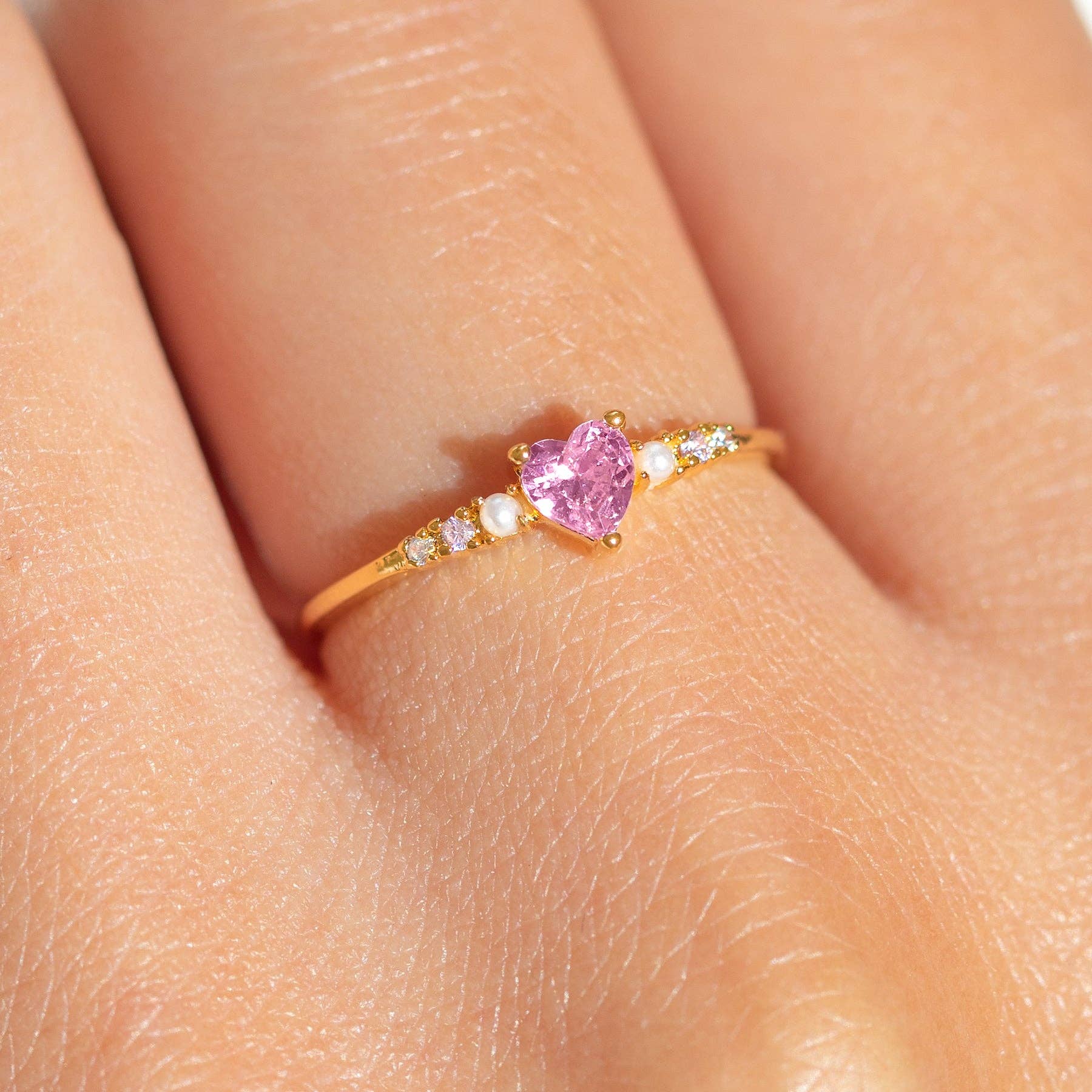 Girls Crew - Wholesale Multi-Stone Ring - Heart is Full Ring1