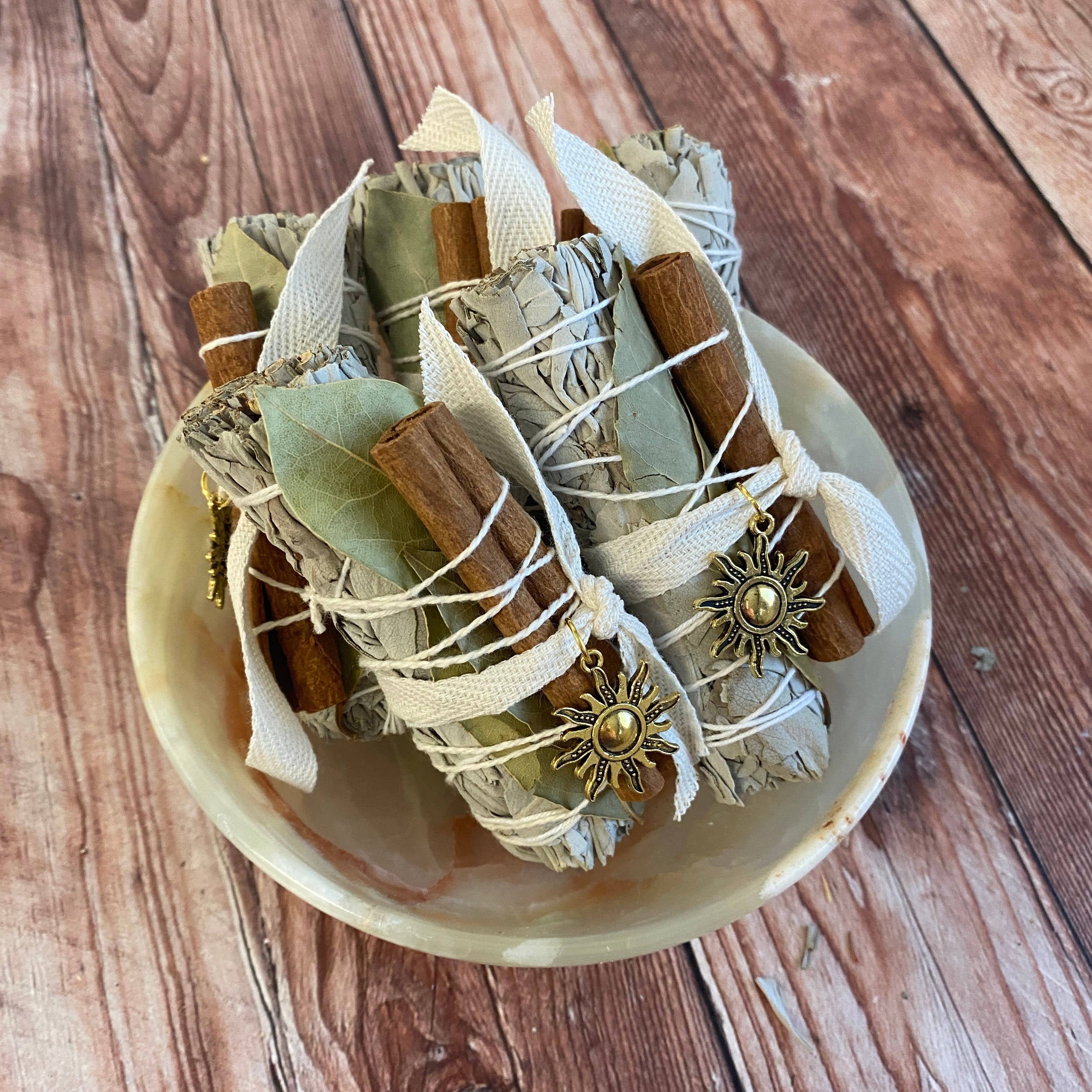 Oakwind Hollow - Wholesale Sage Bundle - White Sage Cinnamon Smudge Bundle2