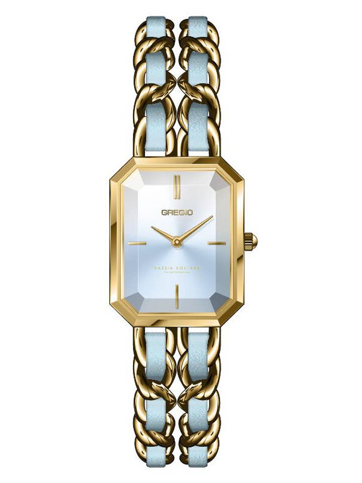 GREGIO VK Collectie Gouden Roestvrijstalen Armband VK102022 voor wholesale door GREGIO