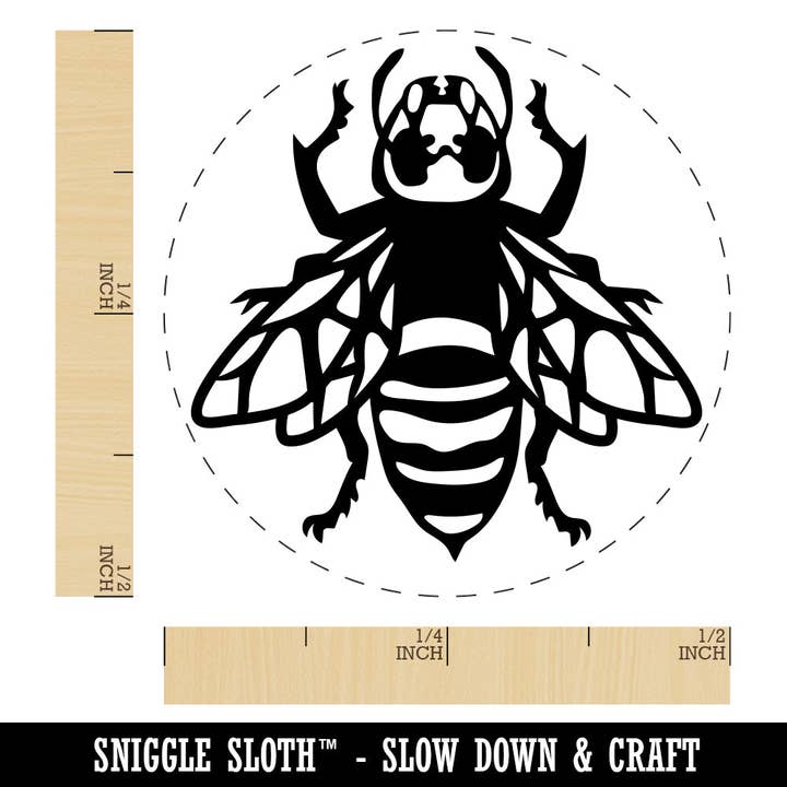 Sniggle Sloth - Wholesale Rubber/Decorative Stamp - Asian Giant Murder Hornet Wasp Rubber Stamp for Stamping Crafting Planners