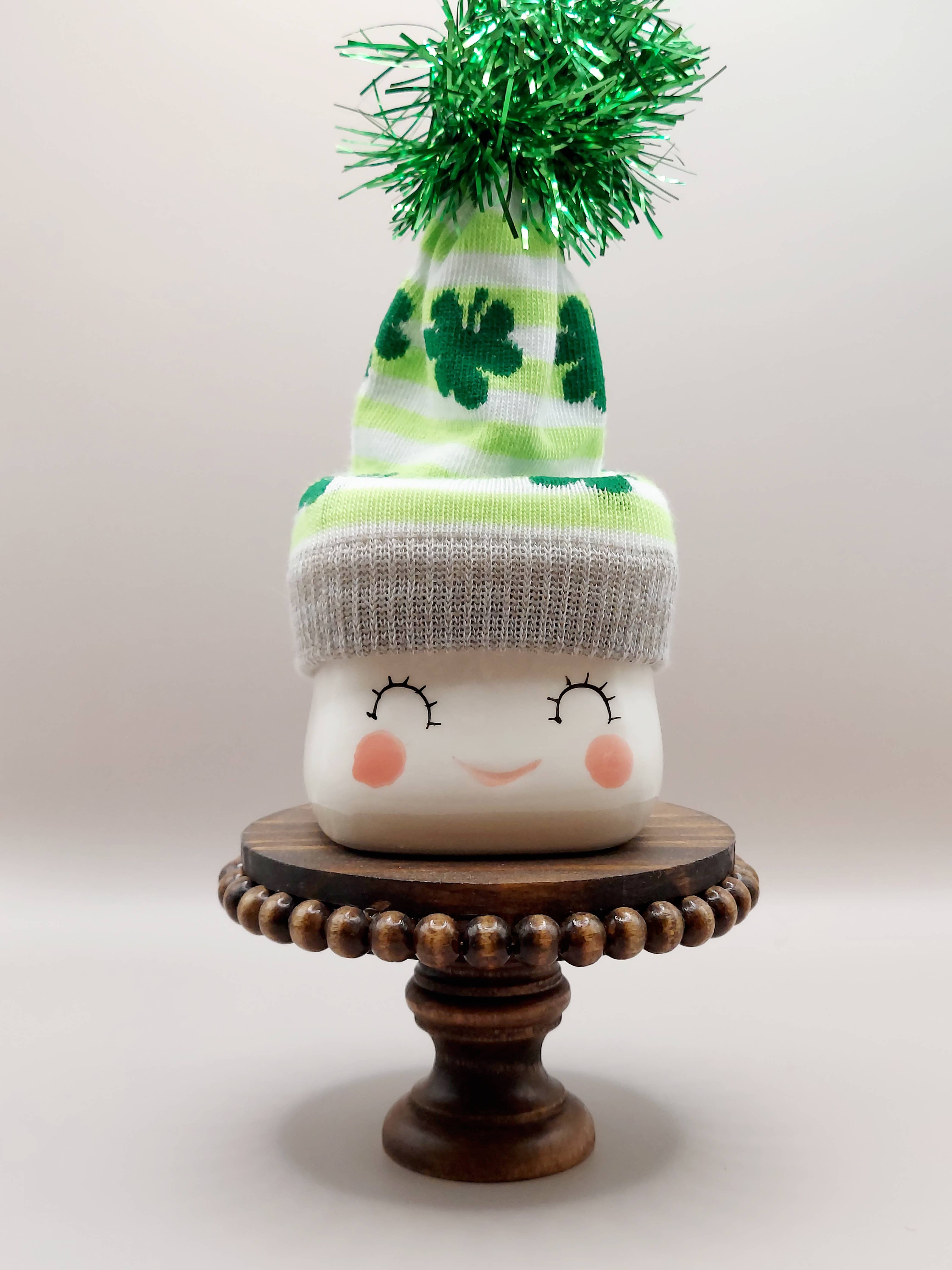 Crafty Wood Studios - Wholesale Desk Riser - 2.5" Mini Beaded Wood Riser, Beaded Farmhouse Riser3