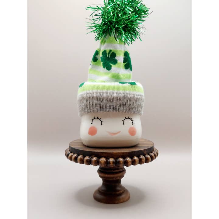 Crafty Wood Studios - Wholesale Desk Riser - 2.5" Mini Beaded Wood Riser, Beaded Farmhouse Riser3