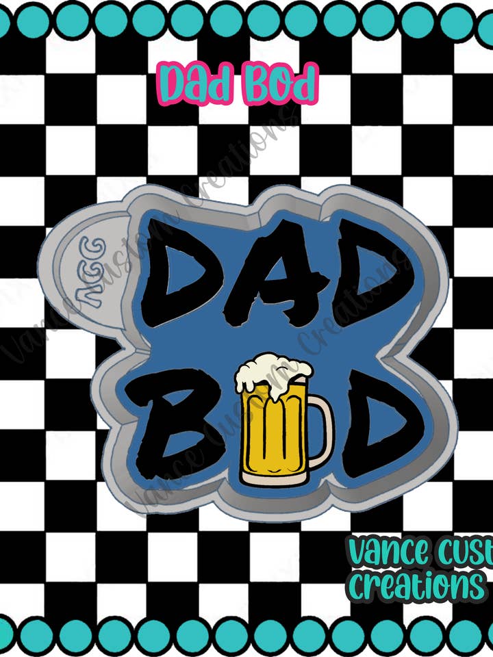Dad Bod Freshie Mold for wholesale by Vance Custom Creations