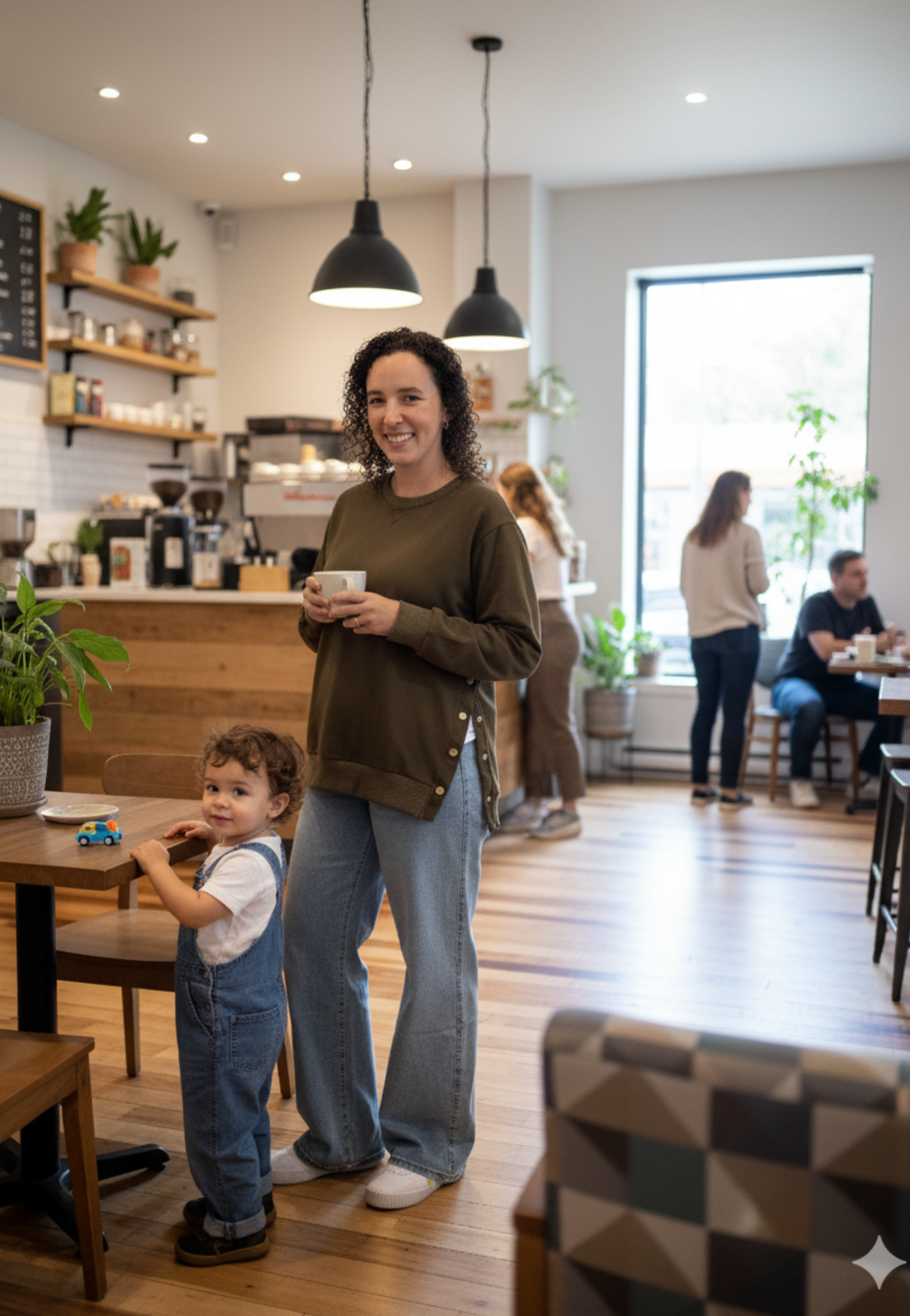 Ella Bella Maternity - Wholesale Sweatshirt - Maternity - Sienna Maternity and Nursing Crewneck Sweatshirt -Adjustable Side Buttons5