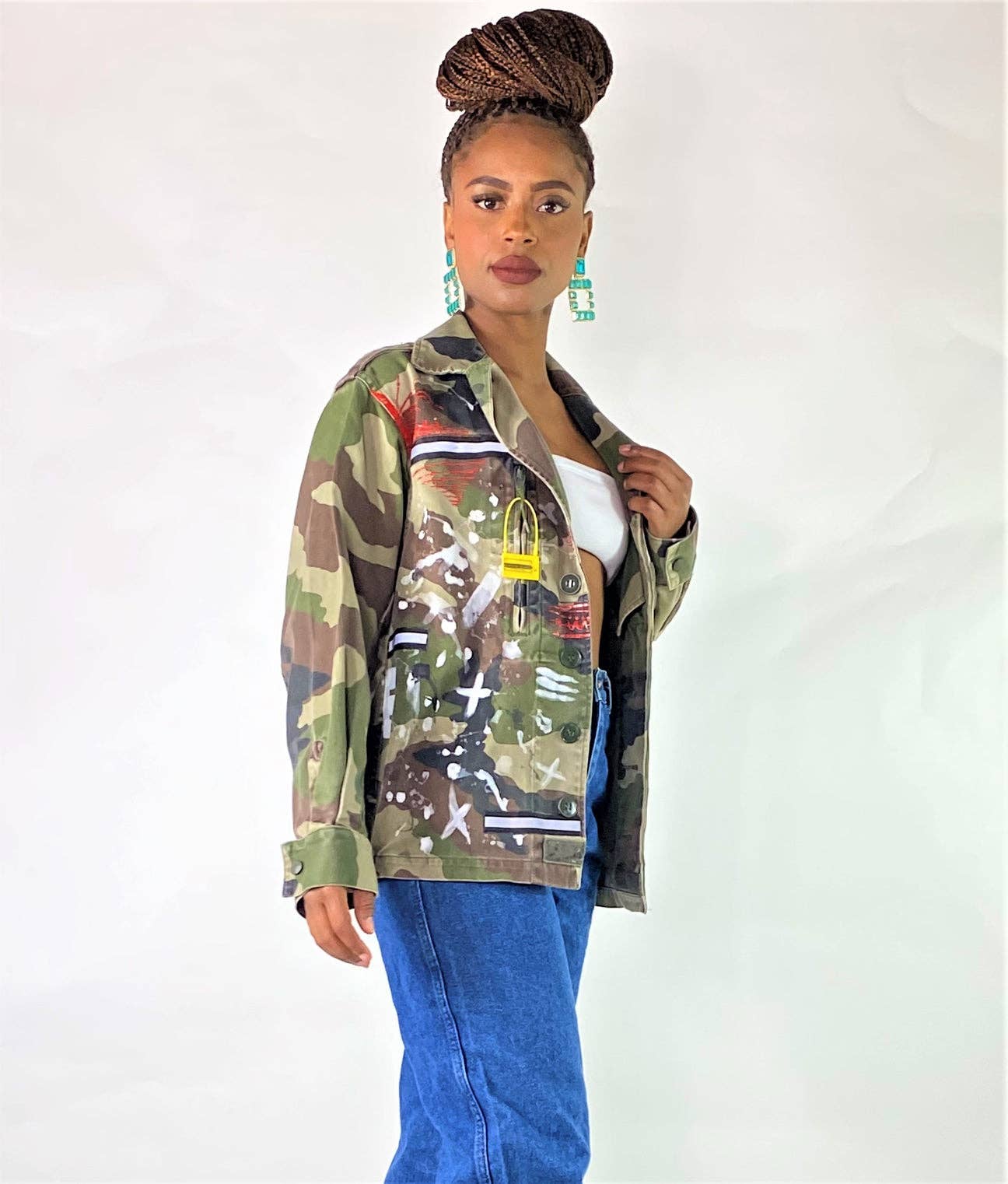 CLEO N MAMA – Großhandel Jacke – Damen – Wu Tang Camouflage-Jacke2
