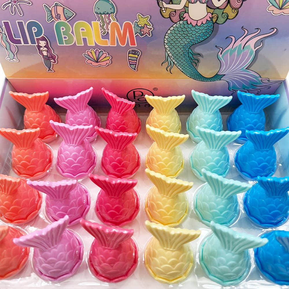 MIX COLOR Mermaid Tail Lip Balm for wholesale on Faire5