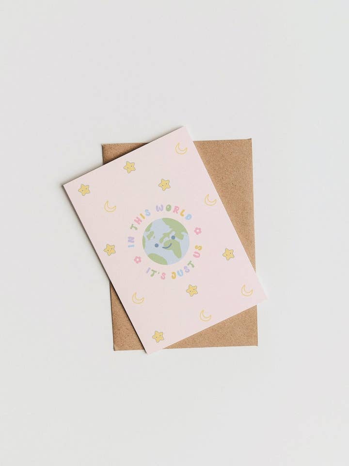 In This World It's Just Us Card | HS Lyric Card for wholesale by Fleurs on Sunday