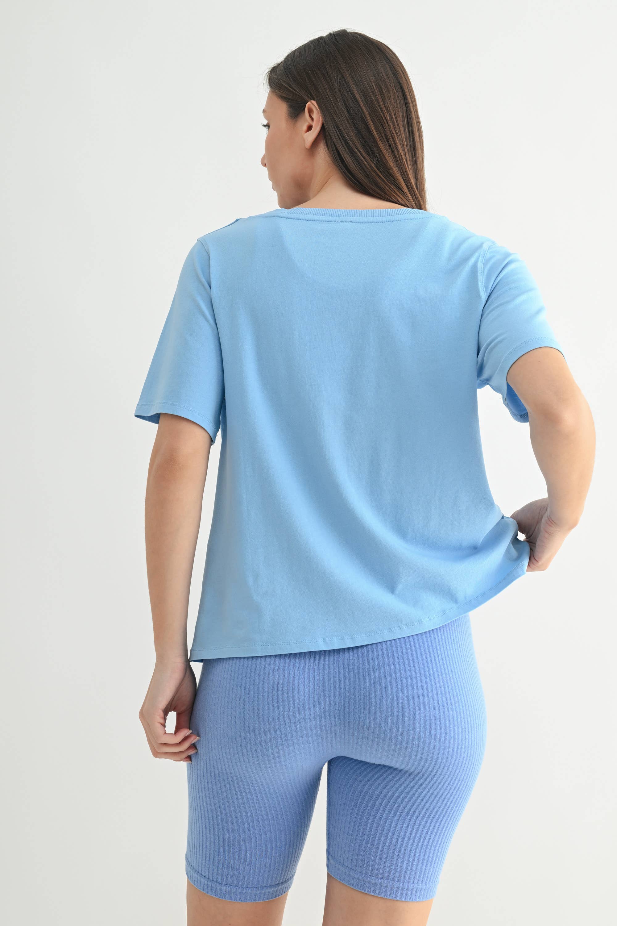 Mono B - Wholesale T-Shirt - Women's - Pima Cotton Blend V-Neck Tee10