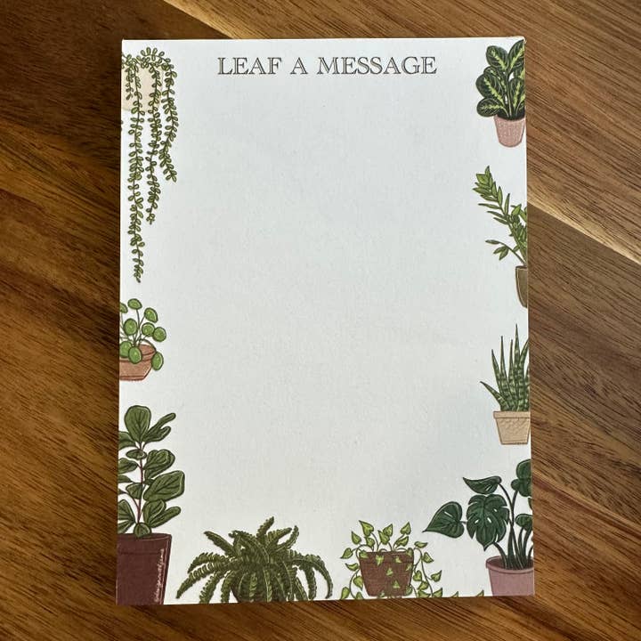 Designs with Jamie - Wholesale Notepad - Leaf a Message Notepad1