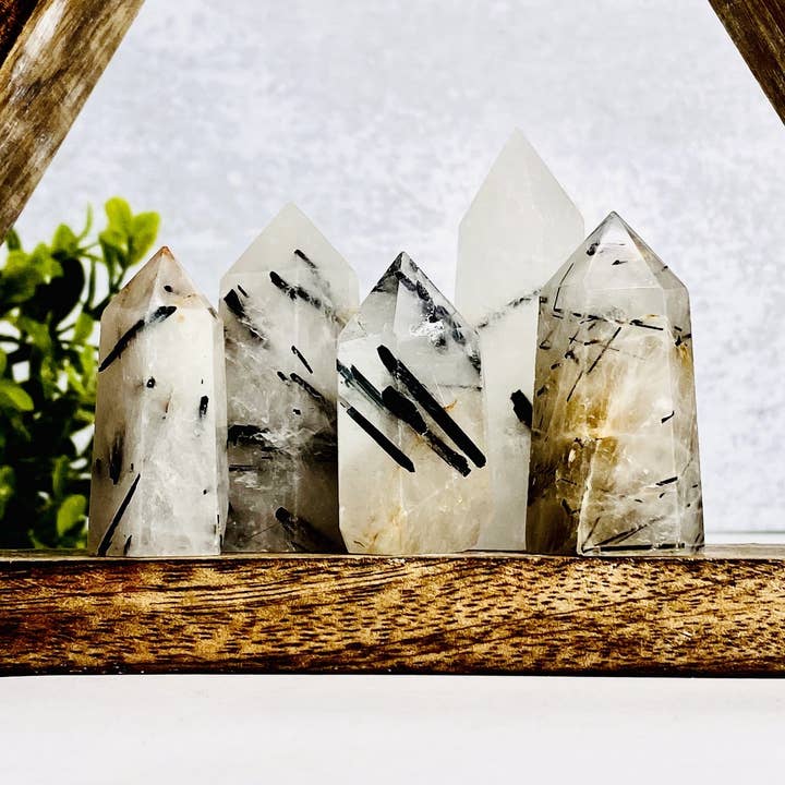 Rock Paradise - Wholesale Spiritual Stone/Crystal - Crystal Tourmaline Rutilated Quartz Points By Weight