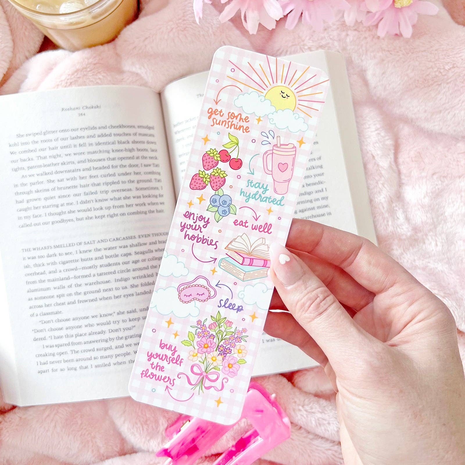 The Rosy Redhead - Wholesale Bookmark - Self-care Reminder Cute Girly Positive Quote Bookmark5