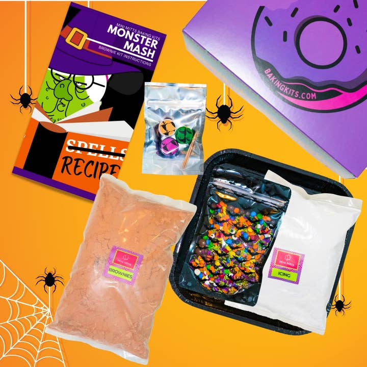 Monster Mash Brownie-sæt for engroshandel hos Mini Mitts Kids Baking Kits