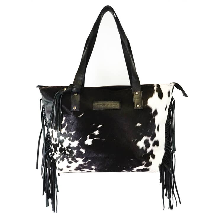 Rodeo - Wholesale Tote bag – Women's - Women cowhide bag with fringes H505C1