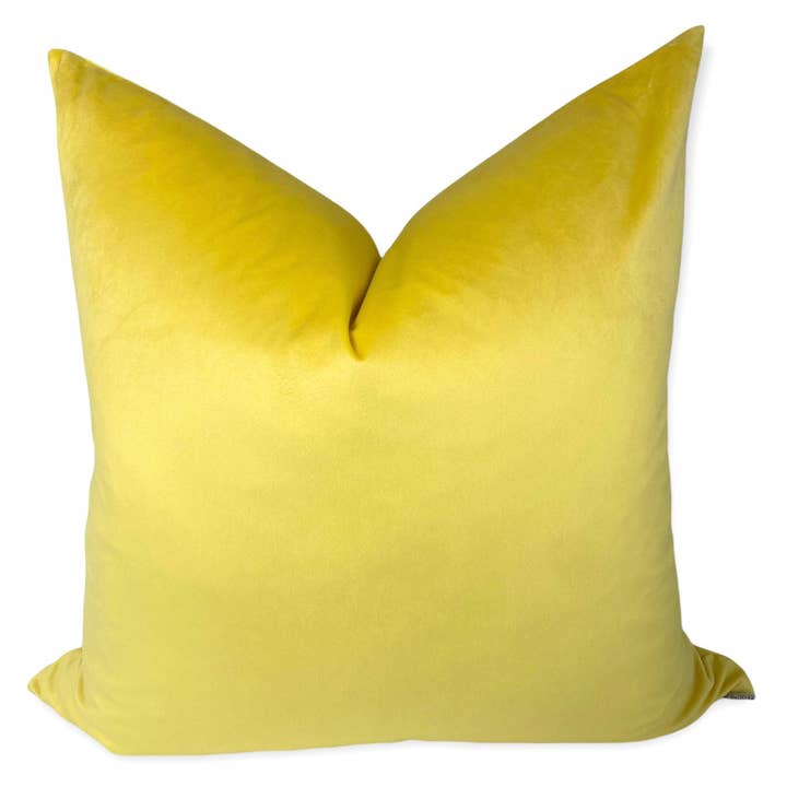 Sunshine Velvet Pillow for wholesale by Visually Rich Home