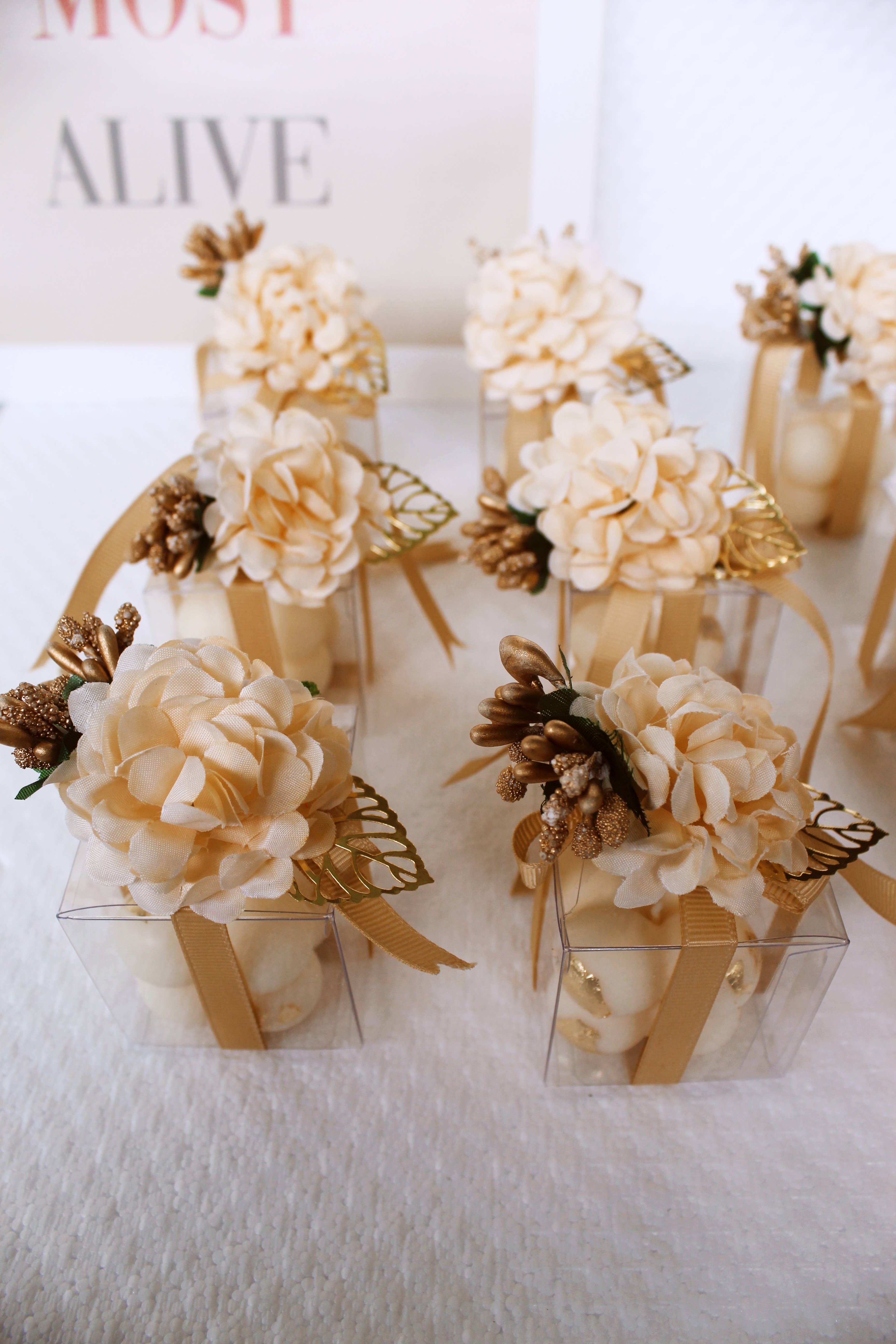 mini candle favors