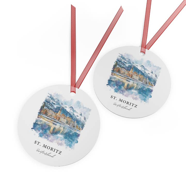 Premium Travel Art - Wholesale Ornament - St Moritz Ornament | Ceramic | Matte Finish2
