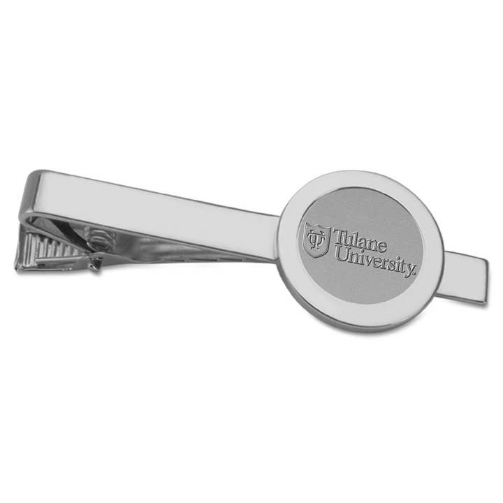 Tulane Green Wave Silver Tie Bar for wholesale by Collegiate Gifts and Accessories