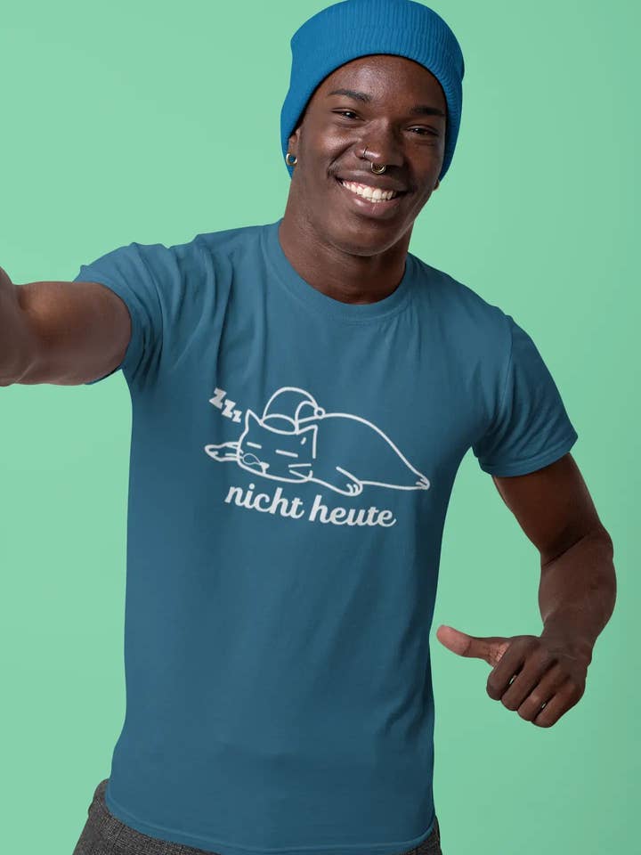 Men's Graphic T-Shirt Nicht Heute Katze Gift Idea for wholesale by ULTRABASIC