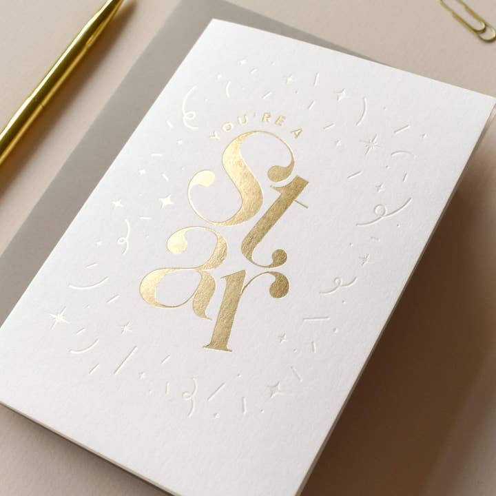 You're A Star Congratulations Card for wholesale by Jennifer Tune