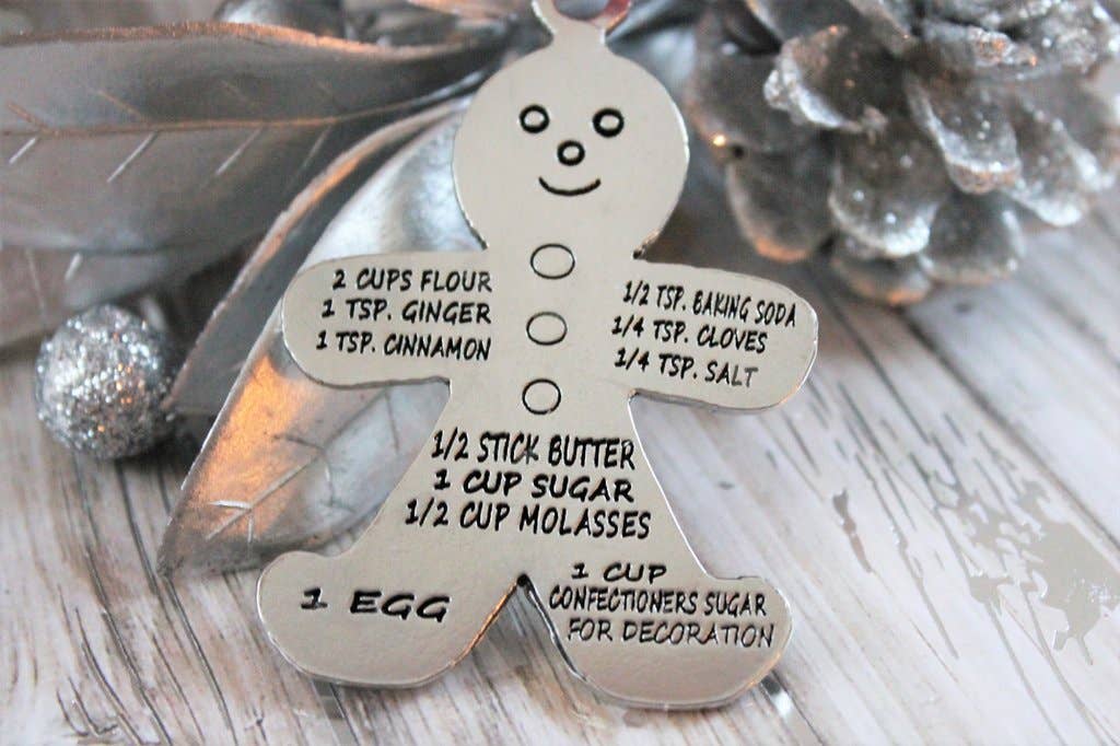 Chubby Chico Charms - Wholesale Ornament - Gingerbread Cookie Recipe Christmas Tree Ornament keepsake1