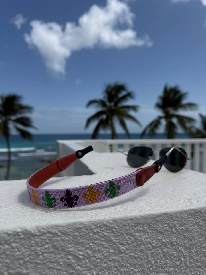 Fleur De Lis Sunglass Strap for wholesale by American Duke