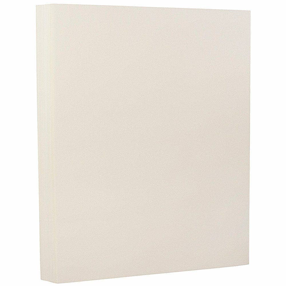JAM PAPER - Wholesale Cardstock - JAM 80lb Cardstock, 8.5x11 Cover, Natural White Wove, 50/Pk0