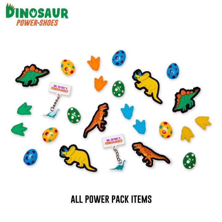Dinosaur Power Pack - Power Shoes Patches/Charms for wholesale by My Power Shoes